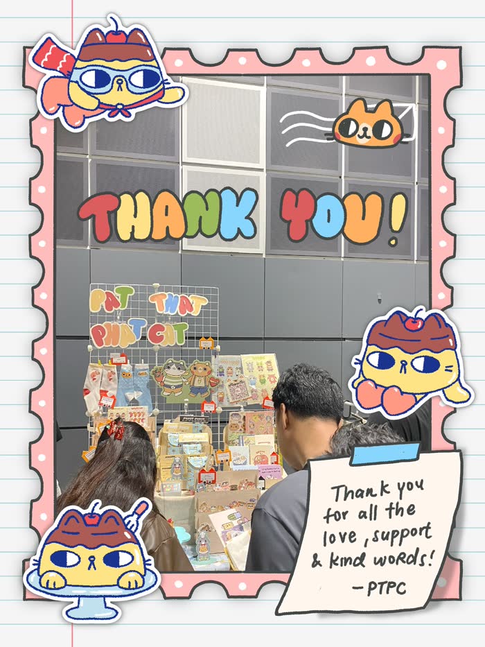 Pat That Phat Cat market booth, thank you to everyone who came by
